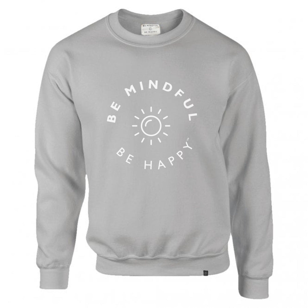 GOTS Organic Cotton Grey Sweatshirt | Vegan | Crew Neck | Spiritual | Plant Based | Ethical | Sustainable